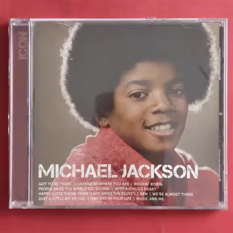 King of Pop MJ Michael Jackson Music CD Icon Album Music And Me Music Record Cosplay Walkman Car Sou