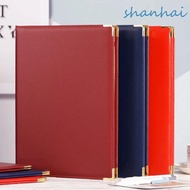 SHANHAI A4 Agreement Folder, PU Leather No Inserts Certificate Diploma Cover, Professional Multifunc