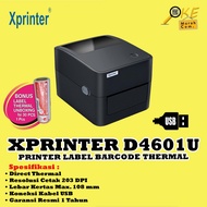 Xprinter D7601 Thermal Label Barcode Printer / D-460 / 460 / XP-4601 / XP4601 Print A6 Address Recei