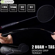 Latest Release ALPSPORT XHP2Pcs Tas6U G4 Max 3LBS Black Racket Badminton T7 1 Full Carbon Fiber Badm