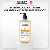 MEN STAY SIMPLICITY BODY WASH WITH SILVER ION TECHNOLOGY & ESSENTIAL OIL SCENT 500ML