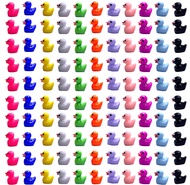 110 Pieces Mini Resin Slime Charms Duck Miniature Duck Figures Micro Fairy Garden Landscape Aquarium