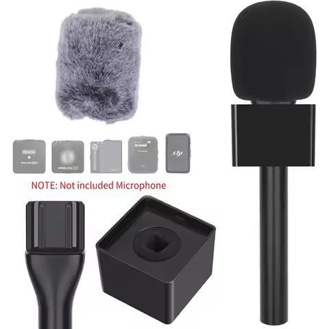 For DJI Rode Wireless GO Mic Wireless Lavalier Microphone Handle Fur Windscreen Stand Adapter for Yo