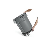 Rubbermaid Commercial Products Rubbermaid 75.7L Grey Polyethylene Waste Paper Bin