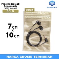 ZIPLOCK BAG Clip Plastic 7CM x 10CM GOLD Delko Accessories Packaging