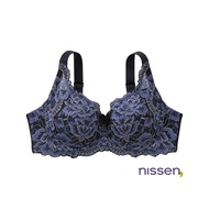 Direct from Japan Nissen_ Plus Size Full Cup Bra for Women - Luxurious Japanese Lace & Vibrant Flora
