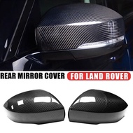 For Land Rover Discovery 4 5 Range Rover Real Carbon Fiber Rearview Side Mirror Cover Wing Cap Exterior Sticker Door Case Trim