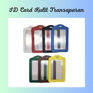 / leather ID card frame / leather ID card case Plastic ID card case Plastic ID card case Single e-to