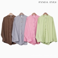 PANDAEYES KEMEJA CORDUROY WAIZA ROUND NECK (CLO-CN0301BL)