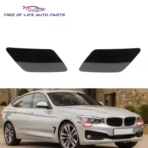 For BMW 3 GT F34 2016 2017 2018 2019 NEW Headlight Washer Nozzle Cover Headlamp Water Spray Jet Cap