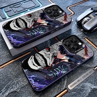 HP IMD Black Softcase Minimalist Anime Motif Premium Protector Compatiblehp For Iph 17 16 15 14Plus 