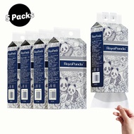 【5 Packs】Royo Panda tissue Hanging Tissue Soft Deluxe Tissue Facial Tissue Cheerful Tissue Comfortab
