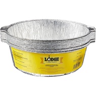 Lodge Silver 12 Inch Aluminum Foil Dutch Oven Liner - 100% Recyclable Dutch Oven Liner - Easy Camp C