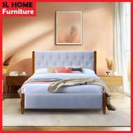 🔥SL 100% SOLID WOOD Muji Queen / King Bed Frame / Headboard / Katil Queen / Katil King / Katil Murah