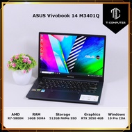 ASUS Vivobook 14 M3401Q AMD Ryzen 7 5800H 16GB DDR4 RAM 512GB NVMe SSD RTX 3050 4GB GPU Refurbished Laptop Notebook