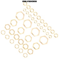 ONLYGOODS 40 PCS Lock Nut Assortment, G1/8 G1/4 G3/8 G1/2 G3/4 G1 Hex Hex Lock Nuts, Assorted Thin P
