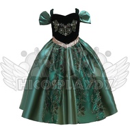 hiCosplaydy Kids Princess Anna Cosplay Costume