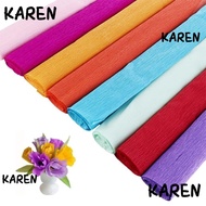 KAREN Crepe Paper, Production material paper Handmade flowers Flower Wrapping Bouquet Paper, Funny Thickened wrinkled paper DIY Wrapping Paper