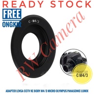 Adapter C-M4/3 Lens CCTV Fujian To Body M 4/3 Olympus Panasonic Lumix Micro Four Third Adaptor