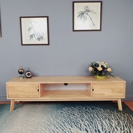 ชั้นวางทีวีไม้ยางพาราแท้ 100% ขนาด 180 x 40 x 45 ซม. รุ่น G-1840