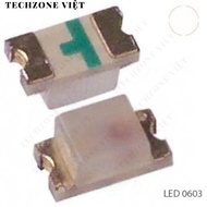 [100 Pieces]- White LED 0603 Transparent SMD Stickers TechZone Viet