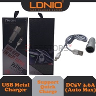 LDNIO C302 USB Car Charger DC5V 3.6A ( FREE Micro USB Cable )