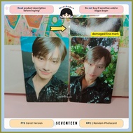 ♝ ✹ ✗ [OFFICIAL] SEVENTEEN FTS Face The Sun Carat Version Carver Photocard RPC