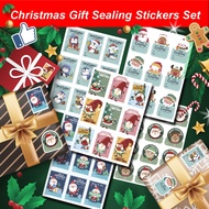 Christmas Gift Sticker Seals DIY Cartoon Set Labels With Message