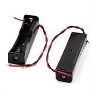 1pc 18650 Battery Box Lithium Battery 1/2/3/4 Black Plastic 18650 Series Connection Battery Holder With Cord Battery Box