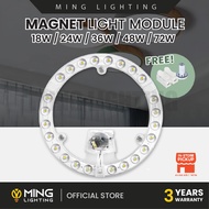 LED 18W 24W 36W 48W 72W Module Ring Magnet Light Circular Down Lights Lampu Bulat Siling Downlight C