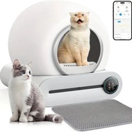 大容量智慧貓廁所 全自動除臭殺菌 貓砂盤 貓砂墊 自動鏟屎機 寵物智慧貓砂盆 全自動清理 全封閉貓砂機 APP全球通用