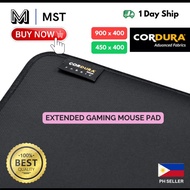 CORDURA Black Gaming Mousepad 900x400 450x400 Extra Smooth Deskmat