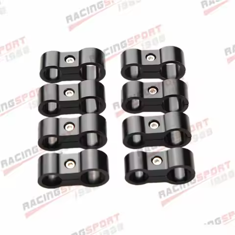 8PCS 6AN AN-6 14.6mm To 8AN AN-8 17mm Stepped Billet Dual Hose Separator