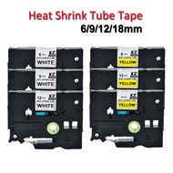 6/9/12/18/24mm Heat Shrink Tube Tape Compatible for Brother Hse211 HSe-211 Hse221 Hse231 Hse-231 HSe