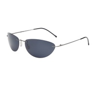 The Matrix Agent Smith Style แว่นกันแดดโพลาไรซ์ใหม่ Rivets Men Cinema Driving Titanium Frameless Pol