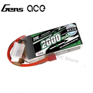 Gens ACE Lipo Battery 2000Mah 2S XT60 Plug 20c for Rc Car Plane Drone