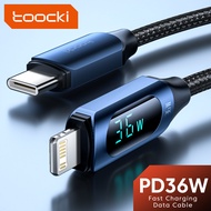 Toocki 36W Fast Charging Type C ถึง IOS Fast Charger Lightning Cable สำหรับ iPhone 14 13 12 11 Pro Max X Xr USB-C To Lightning Data Charger สายไฟสำหรับ iPad