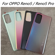 เคสฝาหลังสำหรับ OPPO 6.43 Proเคสกระจกประตูหลังสำหรับ Oppo Reno 5 5G Reno5นิ้ว
