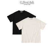 Simple Style Basic Plain T-SHIRT 67PERCENT/67% - BLANK T-SHIRT