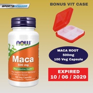 MACA Reproductive Vitamin 500mg Now Foods Energy Vitality Original