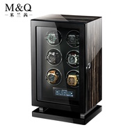 MELANCY 2024 High Quality Mechanical Watch Winder Automatic Rotation Electric Household 6-slot Fingerprint Unlocking Piano Paint Never Fade Upper Chain Device