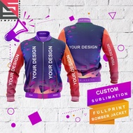 Custom Sublimation FullPrint Bomber Jacket Size XS to 6XL
