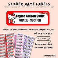 Personalized School Name Sticker Labels | Waterproof Vinyl Sticker | paperotti.ig