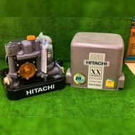 HITACHI ปั๊มอัตโนมัติ รุ่น WM-P350XX 350วัตต์ 220V ท่อดูด-ออก 1" ระยะดูด 8เมตร ระยะส่ง 18เมตร แบบถัง