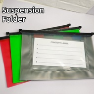 Long Suspension Folder 4Pockets Hanging File Folders Suit For File Holder Frame Document Holder