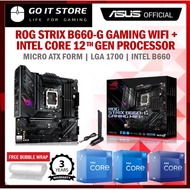 [COMBO DEAL] Asus ROG STRIX B660-G GAMING WIFI 12th GEN LGA1700 mATX Intel Motherboard + Intel 12th 