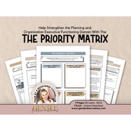 The Priority Matrix for ADHD: Eisenhower Matrix for ADHD, Task Management Executive Dysfunction Work