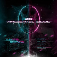 【YUNimko】 Li Nin HALBERTEC 8000 Halberd 8000 carbon fiber Green Pink Badminton Racket Full Carbon Fi