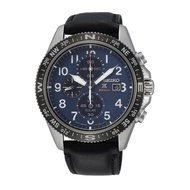 [Watchspree] Seiko Prospex Solar Black Calf Leather Strap Watch SSC737P1