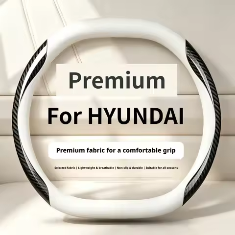 Fit 14.5-15in carbon fiber patterned steering wheel cover suitable for Hyundai i30 N, IONIQ5 N, Tucs